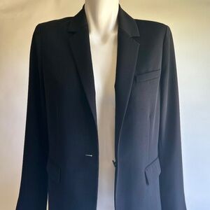 Vince Classic Black Polyester Blazer size 10